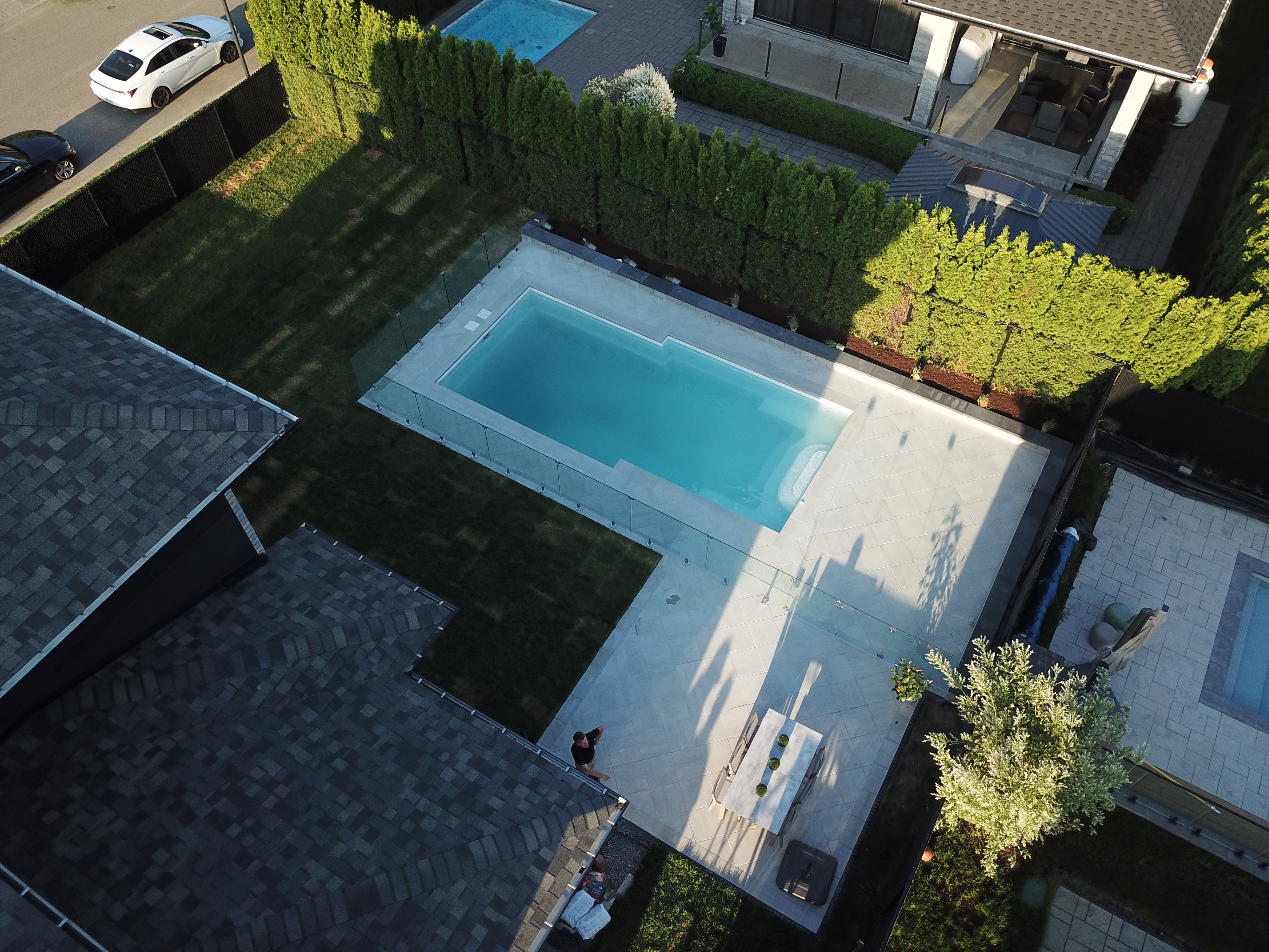 piscine extérieur pour aménagement extérieur dans un jardin